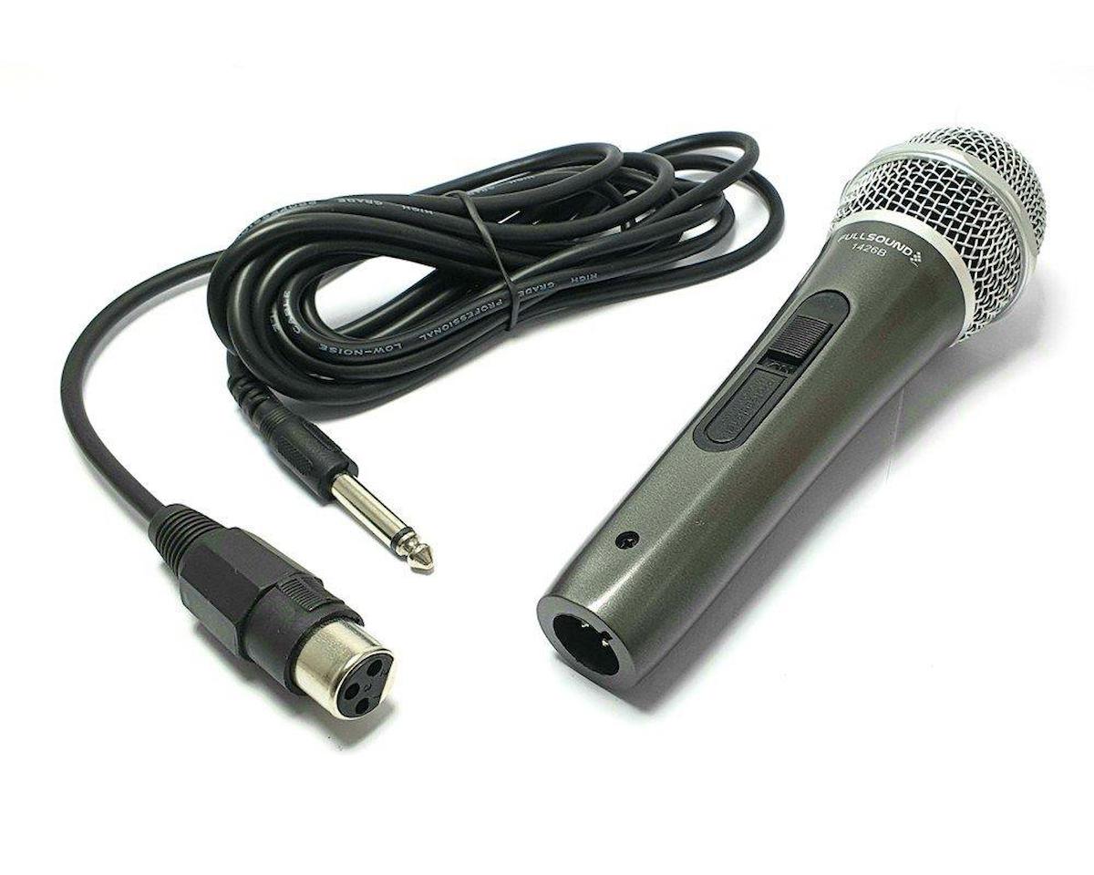 Fullsound 1426B XLR Kablolu Siyah-Gri El Mikrofon