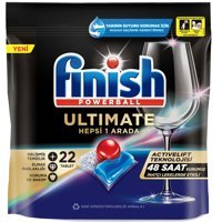 Finish Powerball Ultimate Hepsi Bir Arada Tablet Bulaşık Makinesi Deterjanı 22 Adet