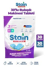 Stain Hepsi Bir Arada Tablet Bulaşık Makinesi Deterjanı 30 Adet