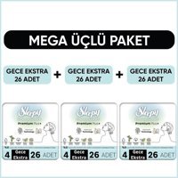 Sleepy Bio Natural Organik Antialerjik Orta 26'lı Hijyenik Ped 3 Adet