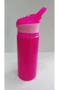 Mikro MT-2515 Pipetli Pembe Alüminyum Spor Yetişkin Matara 600 ml