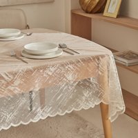 Karaca Home Luana Polyester 145x220 cm Dikdörtgen Masa Örtüsü Bej