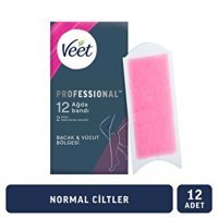 Veet Normal Ciltler 12 Adet Kadın Bacak-Vücut Bölgesi Ağda Bandı