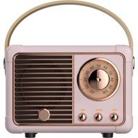 Tz Retro 5 W Radyolu Pembe Bluetooth Hoparlör