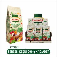 Lezzetçi Organik Vegan Sebzeli Çeşni 12x200 gr