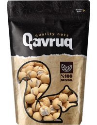 Qavruq Kuruyemiş Soya Az Tuzlu Kavrulmuş Yer Fıstığı İçi 1 kg