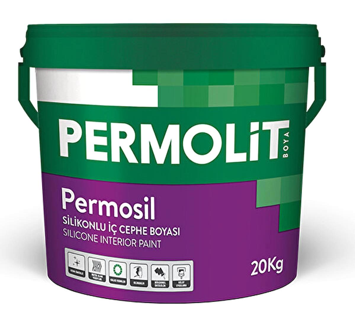 Permolit Permosil Su Bazlı Silikonlu Mat İç Cephe Boyası 10 kg Badem