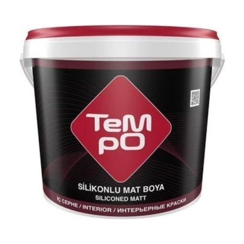 Tempo Silikonlu Mat İç Cephe Boyası 10 kg Ekru