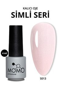 Momo Professional S013 Pembe Kalıcı Simli Parlak Oje