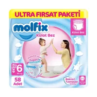 Molfix Extra Large 6 Numara Külot Bebek Bezi 58 Adet