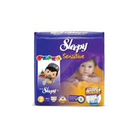 Sleepy Sensitive 2 Numara Organik Cırtlı Bebek Bezi 68 Adet