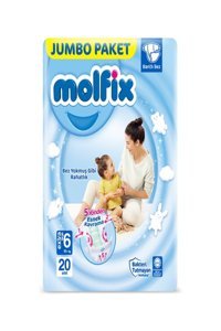 Molfix Extra Large 6 Numara Cırtlı Bebek Bezi 20 Adet