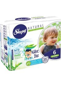 Sleepy Natural 6 Numara Organik Külot Bebek Bezi 20 Adet