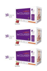 Suda Collagen Collagen Vişne Aromalı Sıvı Kolajen 3x30x40 ml