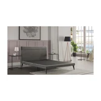 Bellona Flexy 180 x 200 cm Başlıklı Çift Kişilik Baza Seti Gri