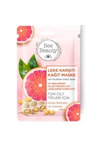 Bee Beauty Leke Karşıtı Nemlendiricili Kağıt Yüz Maskesi 25 ml