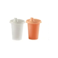 Tupperware Kulpsuz 24+ Ay 200 ml Alıştırma Bardağı Beyaz-Turuncu