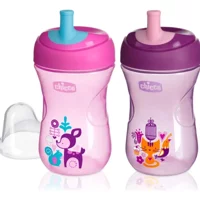 Chicco Pipetli Akıtmaz Kulplu 12+ Ay 266 ml Alıştırma Bardağı Pembe