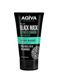 Agiva Aktif Karbon Siyah Soyulabilir Krem Yüz Maskesi 150 ml