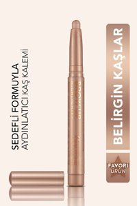 Flormar Brow Up Highlighter Asansörlü Fırçalı Kalın Uçlu Suya Dayanıklı Kaş Kalemi Kahverengi