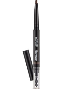 Flormar Angled Brow Asansörlü Çift Taraflı Fırçalı İnce Uçlu Suya Dayanıklı Kaş Kalemi Açık Kahverengi