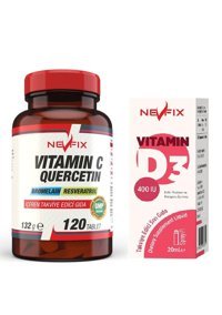 Nevfix Vitamin C Quercetin Yetişkin 120 Adet + Vitamin D3