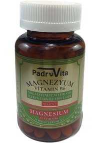 Padrovita Magnezyum Vitamin B6 Yetişkin 60 Adet