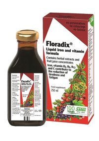 Floradix Demir Ve Vitamin Bitkisel Doğal Meyve Suyu Konsantresi Yetişkin 250 ml