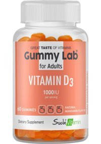 Suda Gummy Lab Vitamin D3 For Adults Mandalinalı Çocuk Vitamin 60 Adet