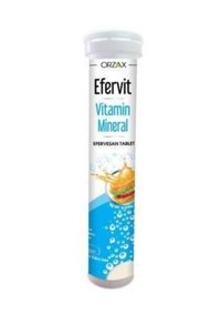 Orzax Efervit Portakal Çocuk Yetişkin Mineral 20 Adet