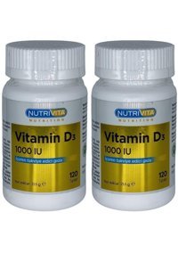 Nutrivita Nutrition Vitamin D3 Yetişkin 2x120 Adet