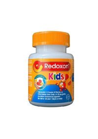 Redoxon Kids Meyve Aromalı(Çilek Papaya Portakal) Çocuk Vitamin Mineral 60 Adet