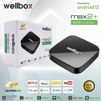 Wellbox Max 2+ 16 GB Kapasiteli 2 GB Ram Wifi 4K Android TV Box