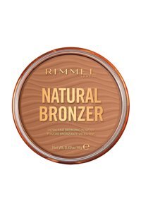 Rimmel London Natural 002 Sun Bronze Tüm Ciltler İçin Yağsız Suya Dayanıklı Kadife Kompakt Pudra Koyu