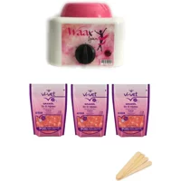 Waax 1+1 Boncuk Ağda Makinesi + 3xPudralı Boncuk Ağda + Spatula