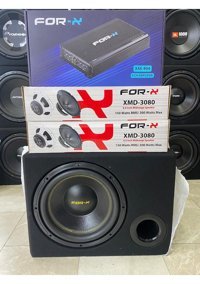 Forx XW-12 1200 W Subwoofer Siyah + 2 Adet Midrange + Forx Anfi 4000W