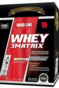 Hardline Whey 3 Matrix Çikolatalı Whey Protein Protein Tozu 450 Gr