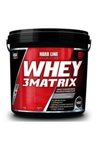 Hardline Whey 3 Matrix Çikolatalı Whey Protein Protein Tozu 4 Kg