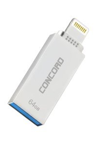 Concord C-OTGL64 Çift Taraflı USB 3.0 Lightning 64 GB Flash Bellek Metal