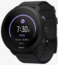 Suunto 3 43 mm Silikon Kordon Daire Unisex Akıllı Saat Siyah