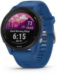 Garmin Forerunner 255 (010-02641-10) Su Geçirmez 45.6 mm Silikon Kordon Daire Unisex Akıllı Saat Mavi