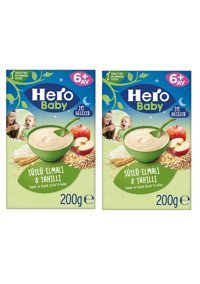 Hero Baby Gece Tahıllı Elmalı Tahıllı Kaşık Maması 2x200 gr