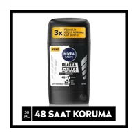 Nivea Black&White Invisible Original Pudrasız Ter Önleyici Antiperspirant Stick Erkek Deodorant 50 ml