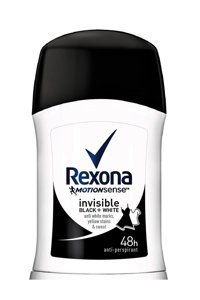 Rexona Invisible Black+White Pudrasız Ter Önleyici Antiperspirant Stick Kadın Deodorant 40 ml