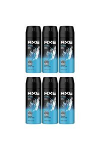 Axe Ice Chill Pudrasız Ter Önleyici Sprey Erkek Deodorant 6x150 ml