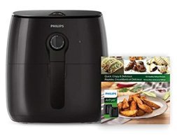 Philips Kitchen Appliances HD9721/99 Airfryer 0.91 lt Tek Hazneli Izgara Yapan Led Ekranlı Yağsız Sıcak Hava Fritözü Siyah