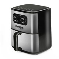 Fantom Airfryer 4.5 lt Tek Hazneli Izgara Yapan Led Ekranlı Yağsız Sıcak Hava Fritözü Gri