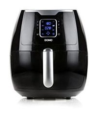 Domo DO513FR Airfryer 5.5 lt Tek Hazneli Led Ekranlı Yağsız Sıcak Hava Fritözü Siyah