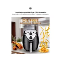 Sanlindou Airfryer 2.6 lt Tek Hazneli Led Ekranlı Yağsız Sıcak Hava Fritözü Siyah