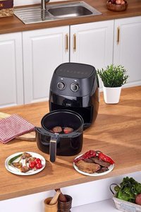 Taç Multi Tac-7852 Airfryer 5.5 lt Tek Hazneli Led Ekranlı Yağsız Sıcak Hava Fritözü Siyah